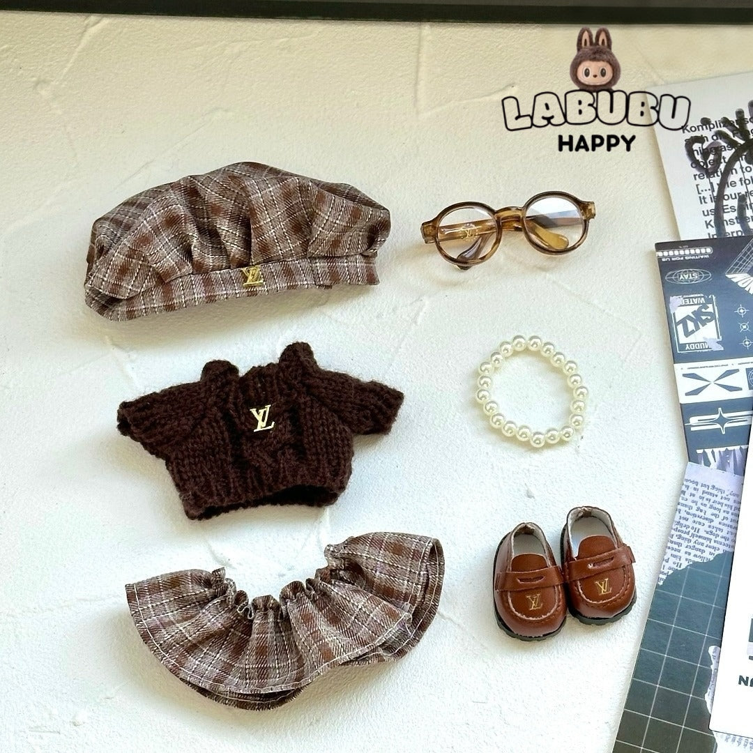 POP MART Labubu Replacing Clothes Set, Labubu Outfit LV (No Dolls)